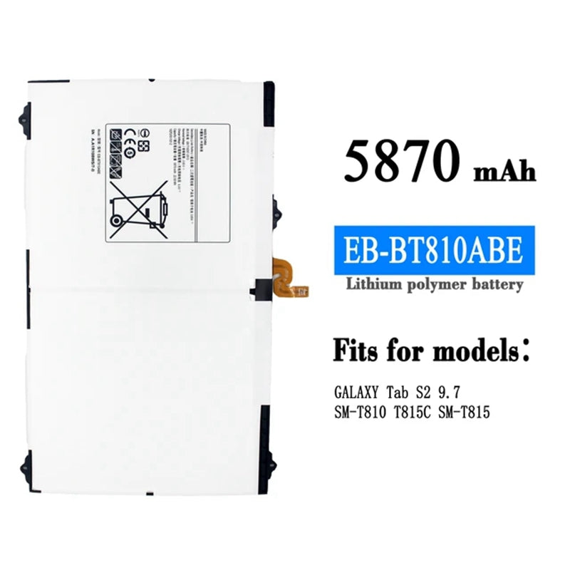 Batterie de remplacement pour tablette Samsung Tab S2 9,7 Batterie de remplacement pour tablette Samsung Tab S2 9,7